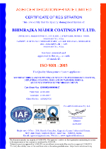 ISO Certificate- 9001 : 2015  NABCB.